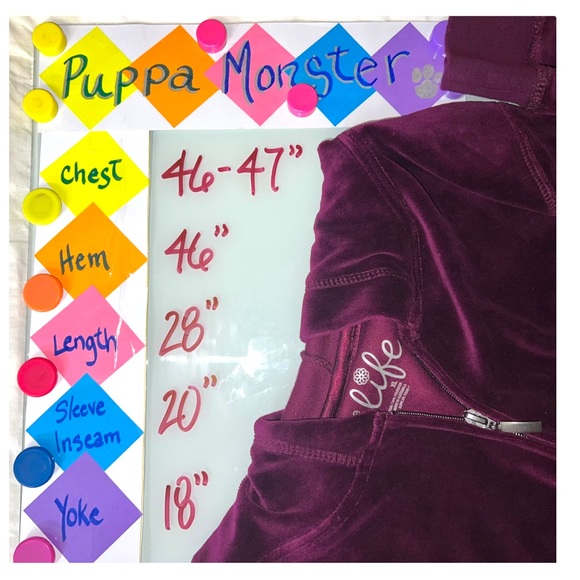 New MADE FOR LIFE Velour Hoodie Jacket XL French Wine - Picture 6 of 6